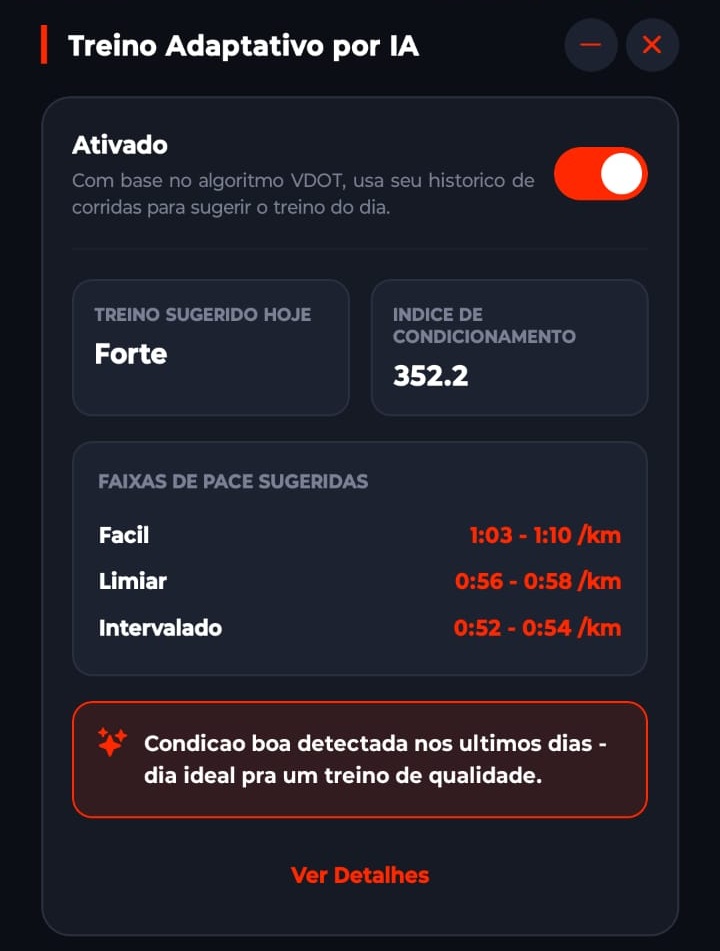 Planejamento semanal de treinos